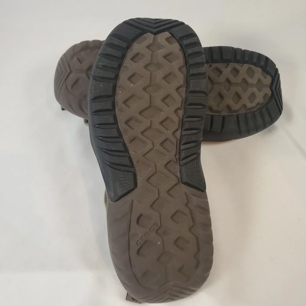 Crocs Swiftwater Mesh Deck Sandal Mens 10 Espresso Brown Water Shoe